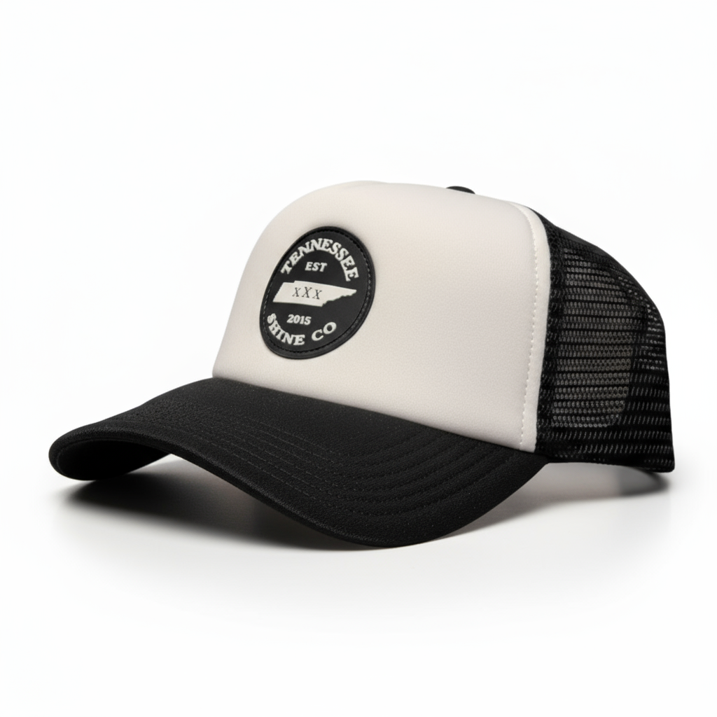 White/Black Trucker
