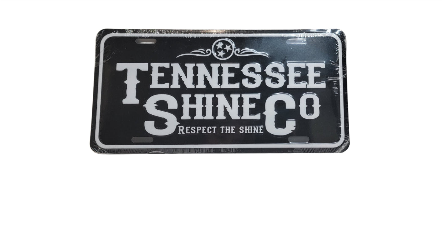 TSC License Plate Black/White