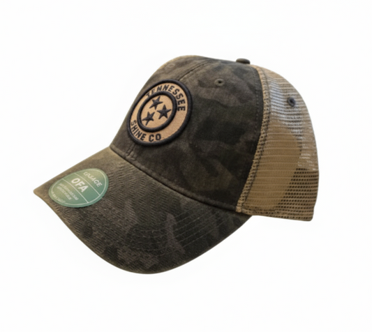 Drk Camo Round Patch