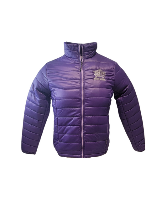 Ladies Purple Puffer Jacket