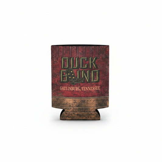 Duck Blind Red Koozie